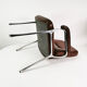 Modernist leather desk chair, germany, 1970s