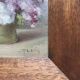 Painting, bouquet of flowers, oil, signed J. Fleig, 20th century