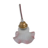 Frosted glass decoration - pink colours