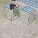 Sofa end cube mirror