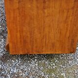 Art deco dressing table in golden blond mahogany from the 30s