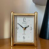 Seiko vintage gold quartz alarm clock