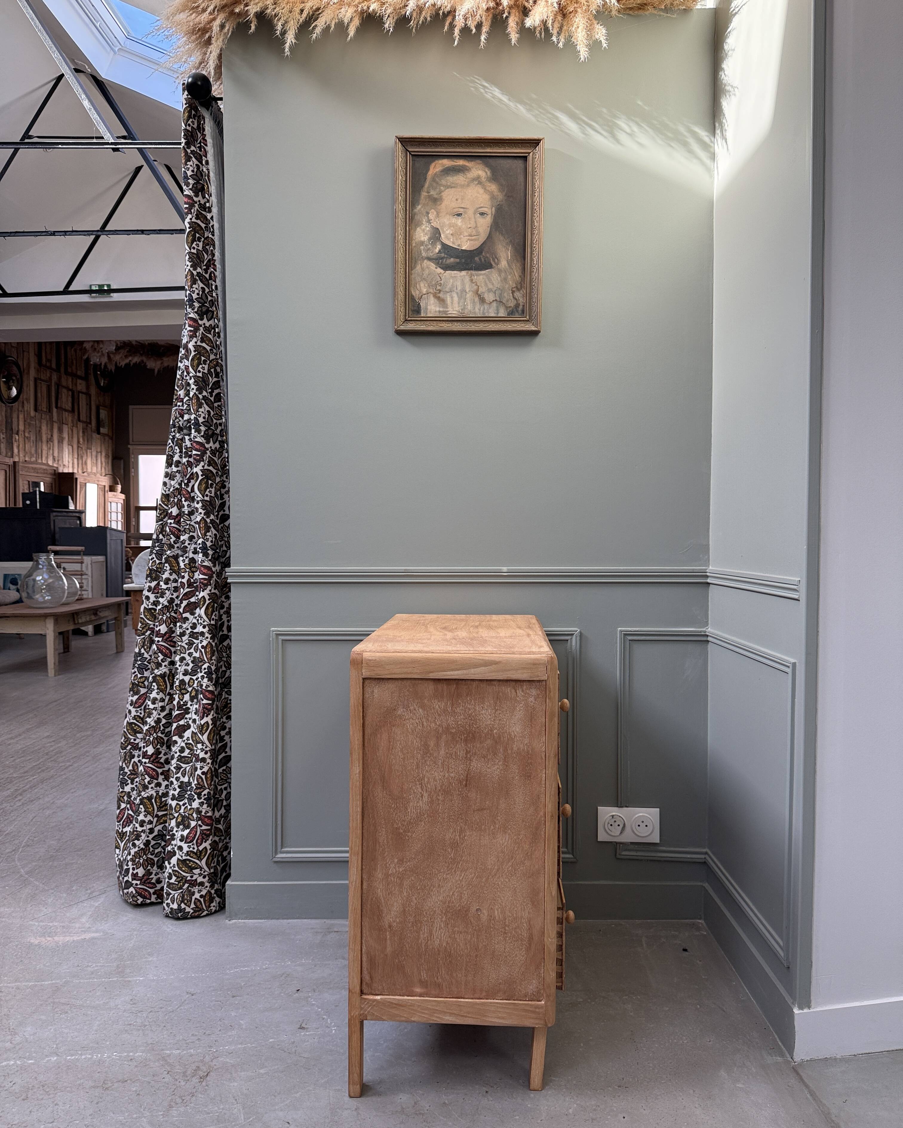 Vintage beech commode (renovated)