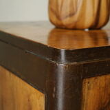 Chest of drawers art deco in walnut