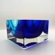1970s Square Ashtray or Catch-all in Murano Glass by Flavio Poli.
