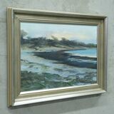 Jacques Zadig, Scandinavian Modern Landscape, Oil on Canvas, Framed