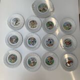 Series 12 months of the year and its dish Moulins des loups Hamage