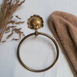 Vintage brass towel rack