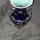 Midnight blue ceramic vase Sarreguemines