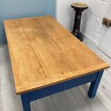 Table basse bleue