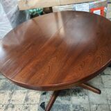 Round table extendable Baumann vintage 1970s