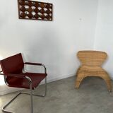 Old teak frame "fish" Scandinavian design of the 60s vintage decoration