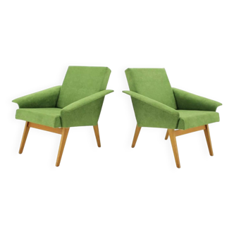 Paire de fauteuils lounge Tchécoslovaquie années 60