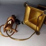 Vintage bronze lamp 70/80s neo-classical style Charles, Baguès. 72 cm. S080