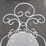 Old wrought iron garden furniture