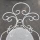 Old wrought iron garden furniture