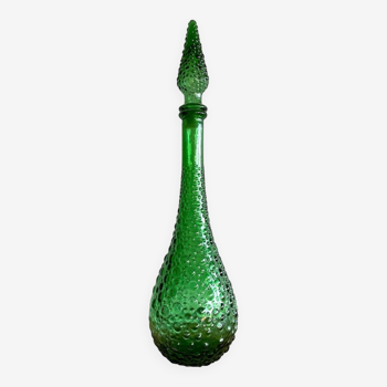 Empoli green glass bottle