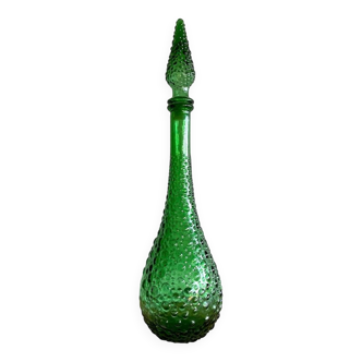 Empoli green glass bottle