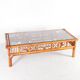 Ensemble de 3 tables basses en rotin