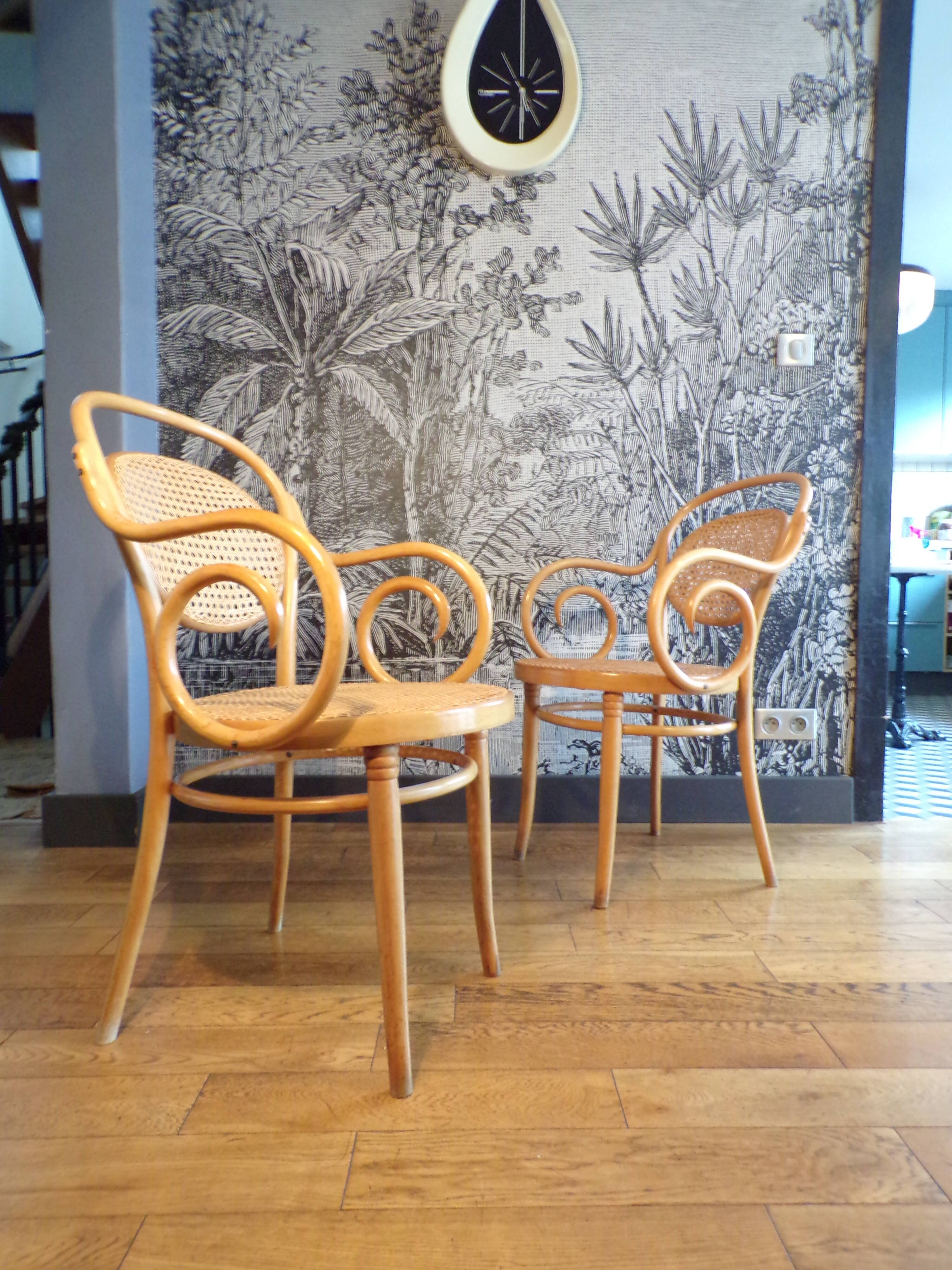 2 armchairs n°11 design Michael Thonet for ZPM Radomsko