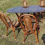 Vintage Rattan and Cane Dining Room