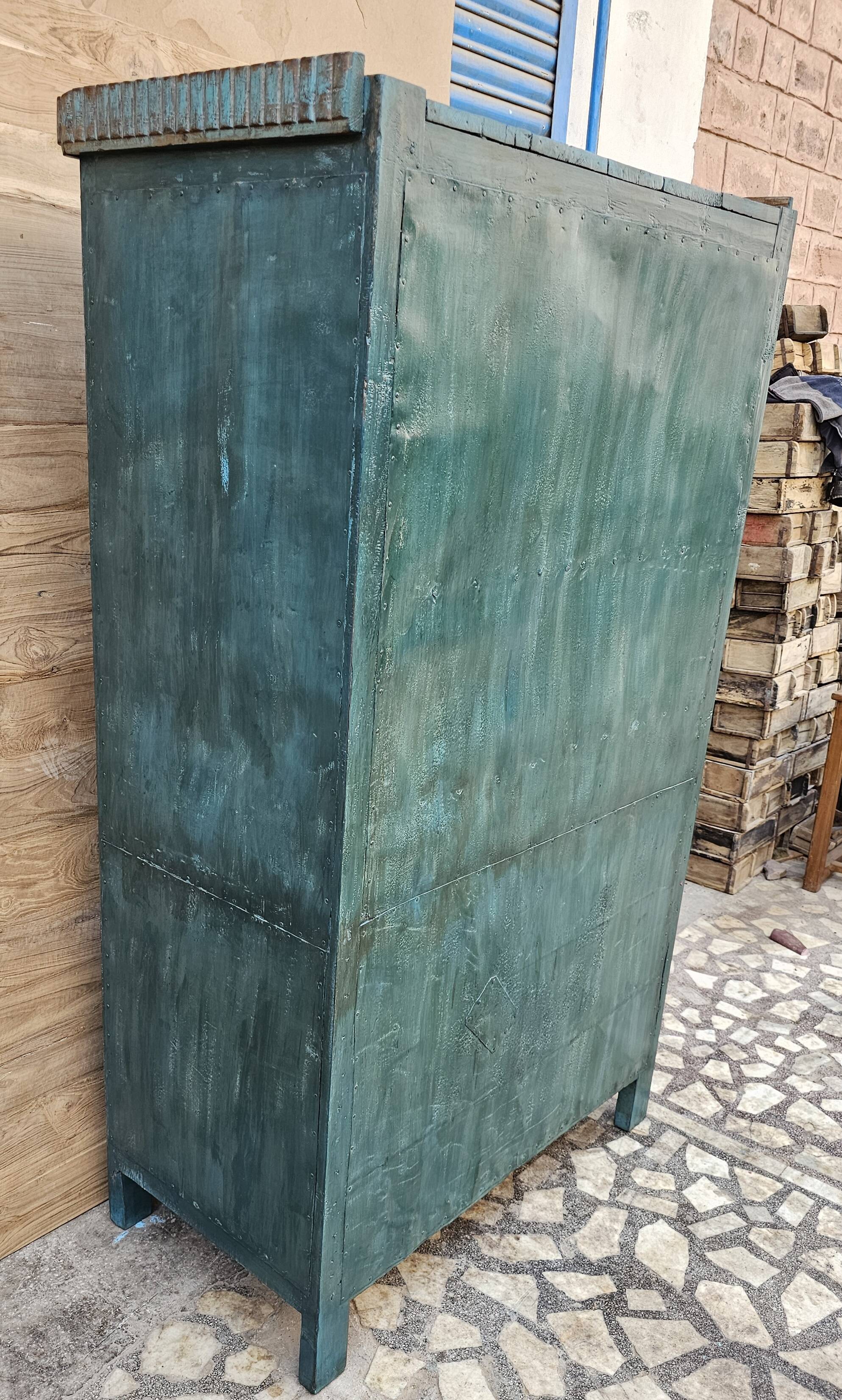 Antique Art Deco sideboard in Burmese teak