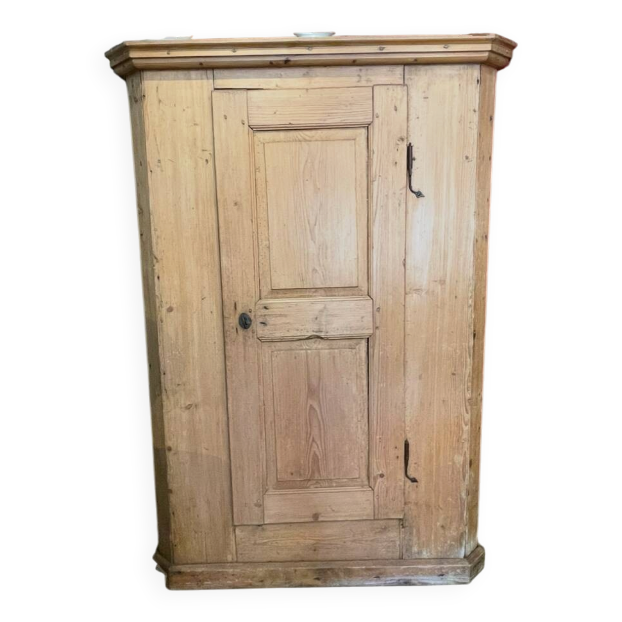 Pine wardrobe from the 19th century.