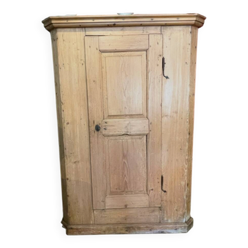 Pine wardrobe from the 19th century.