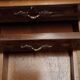 Antique bedside table in rosewood marquetry, Louis XV style