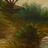 Oil on Canvas “The Mill” by N. Okolowicz – Early 20th Century