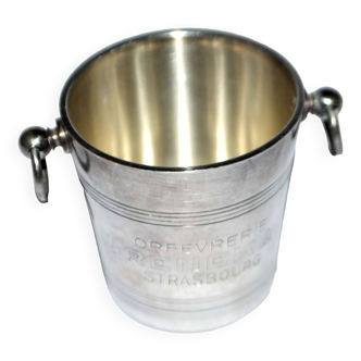 Reneka Strasbourg miniature silver metal champagne bucket 4cm