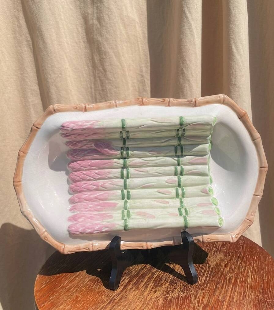 Vintage asparagus platter