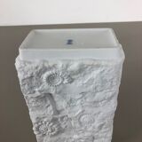 1970s OP Art biscuit porcelain german vase made by  AK Kaiser, Germany