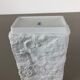 1970s OP Art biscuit porcelain german vase made by  AK Kaiser, Germany