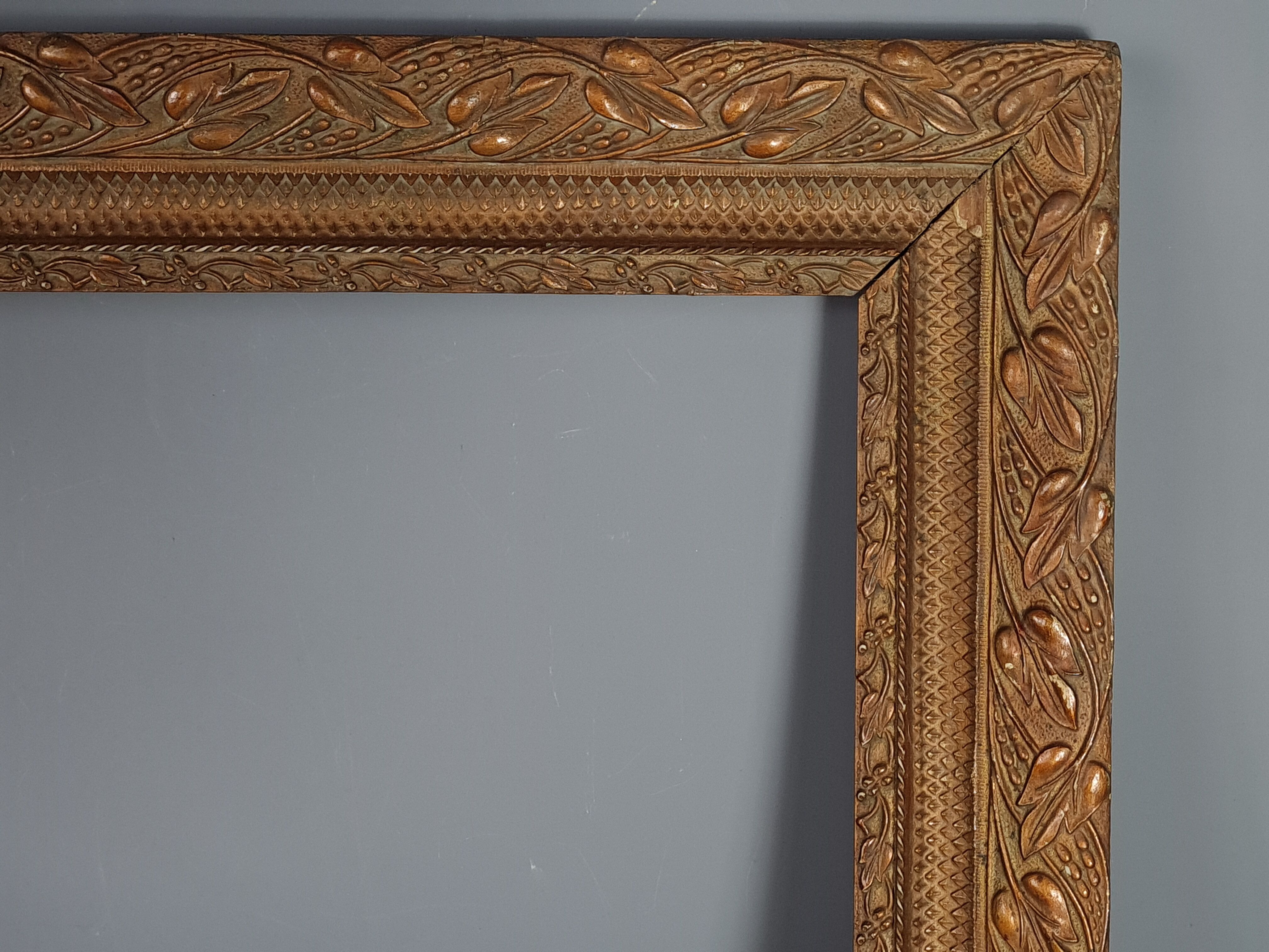 Old frame stucco wood decoration foliage