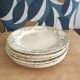 Set of 8 flat plates, Napoleon Terre de fer service