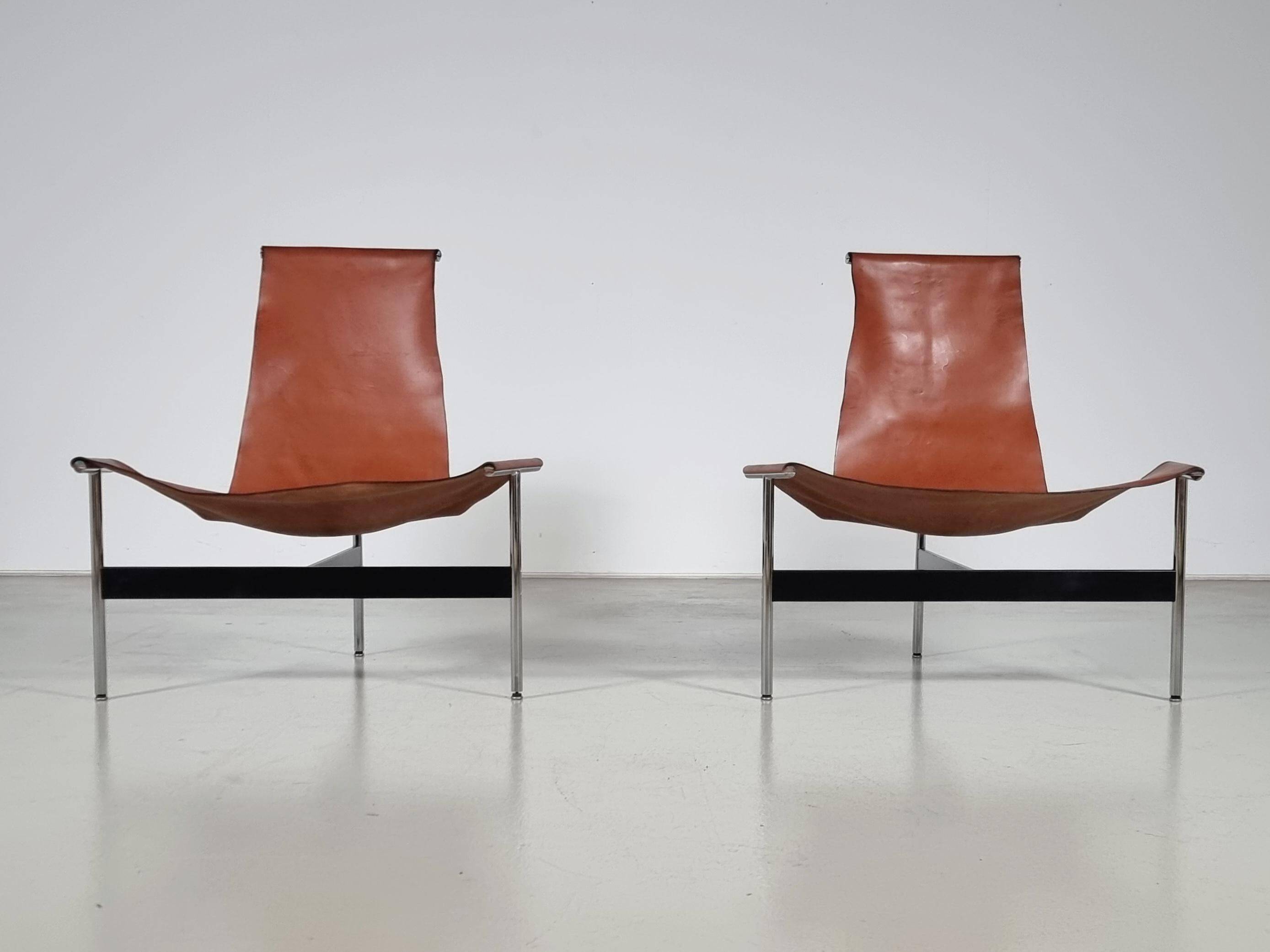 'T3LC' armchairs by Katavolos, Littell and Kelley for Laverne International, 1950s.