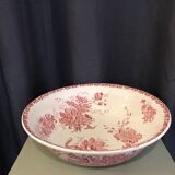 Toilet bowl old décor faience anemones