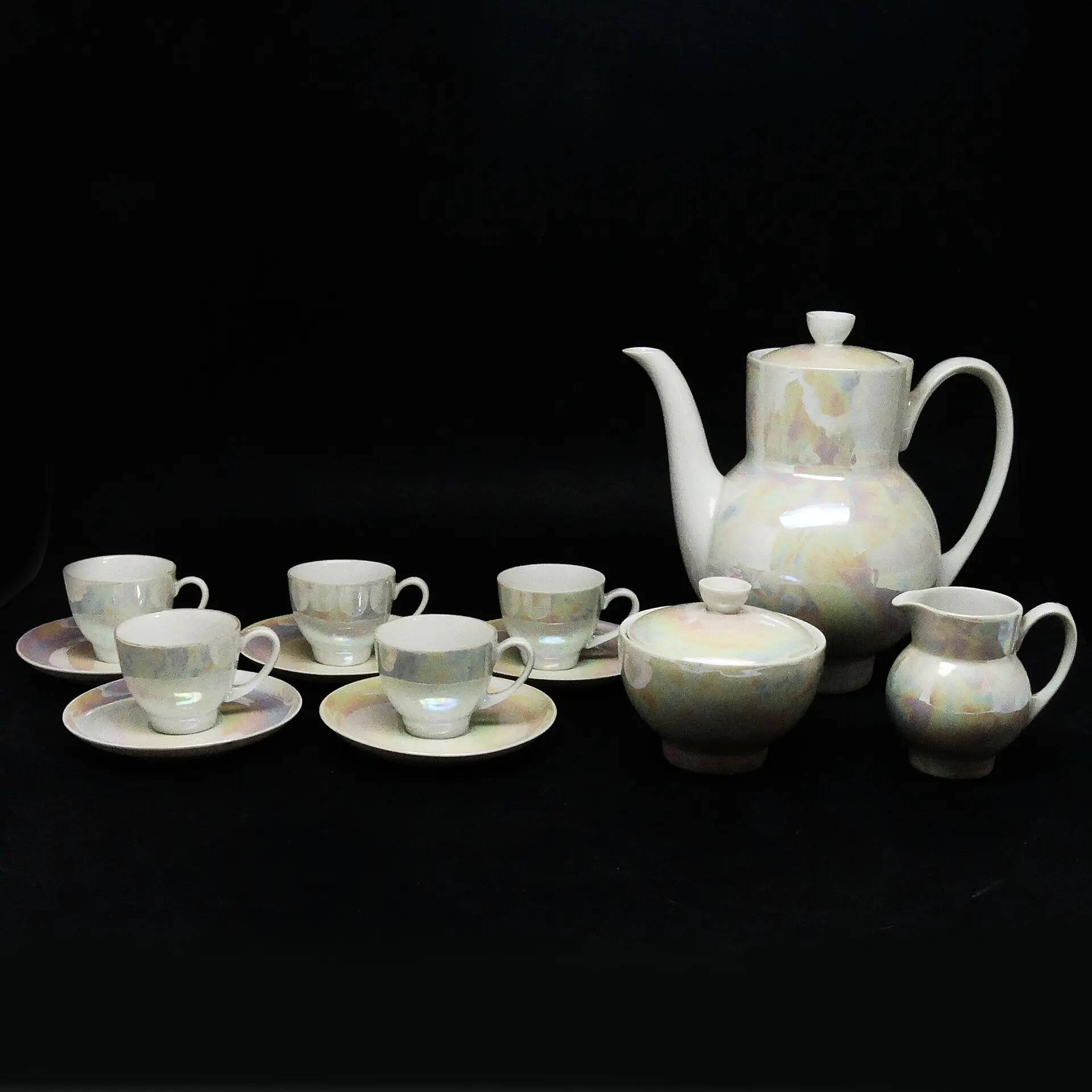 Ania coffee set, Polish modernism, porcelain, Ćmielów, Poland, 1960s