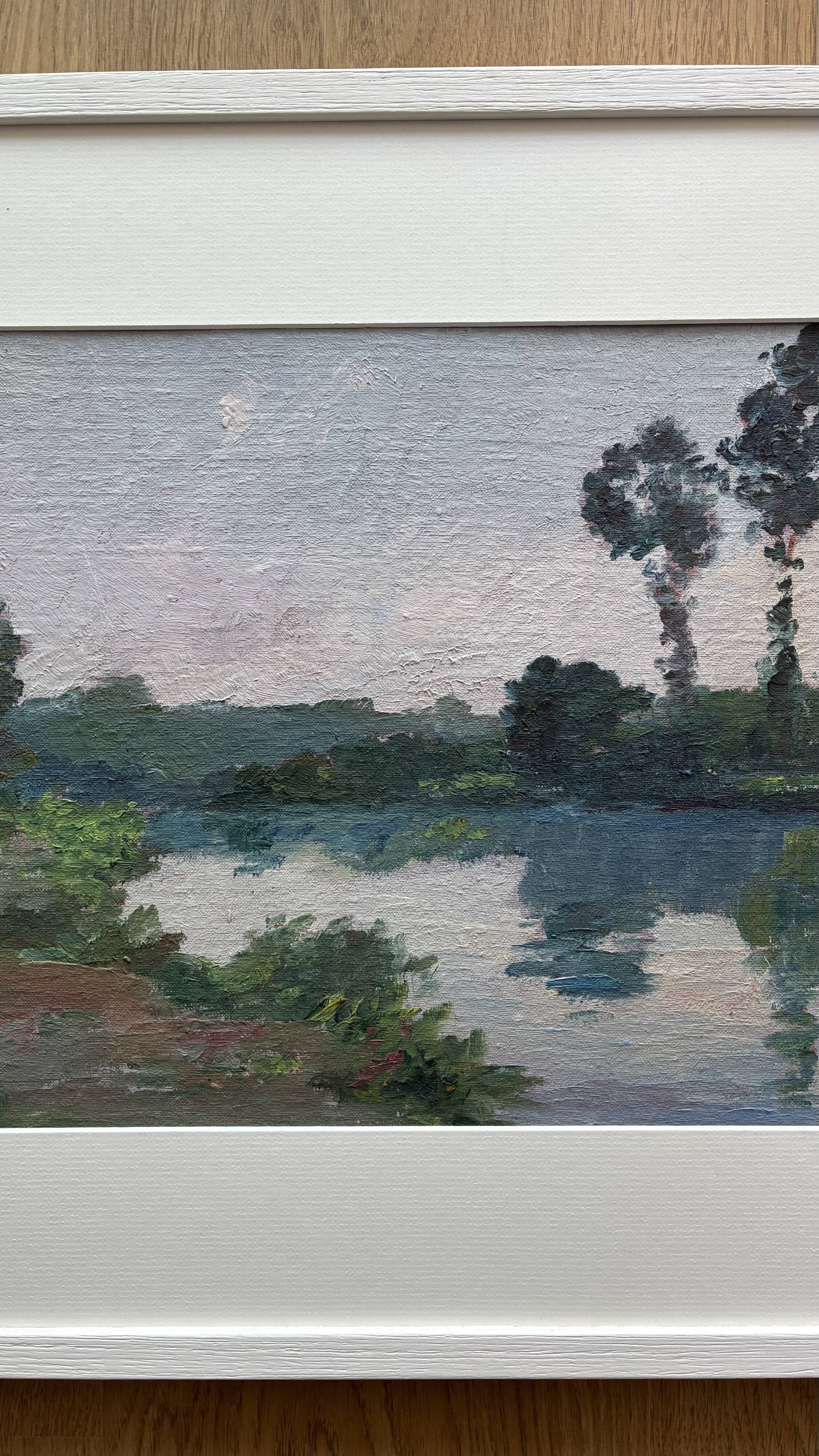 Landscape "The Banks of the Mayenne" by Ludet-Duval