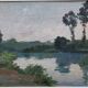 Landscape "The Banks of the Mayenne" by Ludet-Duval
