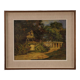 Italian landscape painting in Impressionist style from 20th century