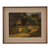 Peinture de paysage italienne de style impressionniste du 20ème siècle