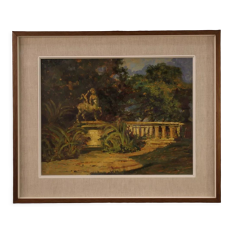 Peinture de paysage italienne de style impressionniste du 20ème siècle