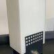 Vintage 50s lamp in opaline and perforated metal
