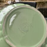 Soupière en faïence de Salins vert mint