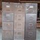 Set of industrial drawer cabinets.