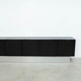 Black brutalist sideboard by Musterring