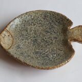 Fish shaped stoneware serving dish