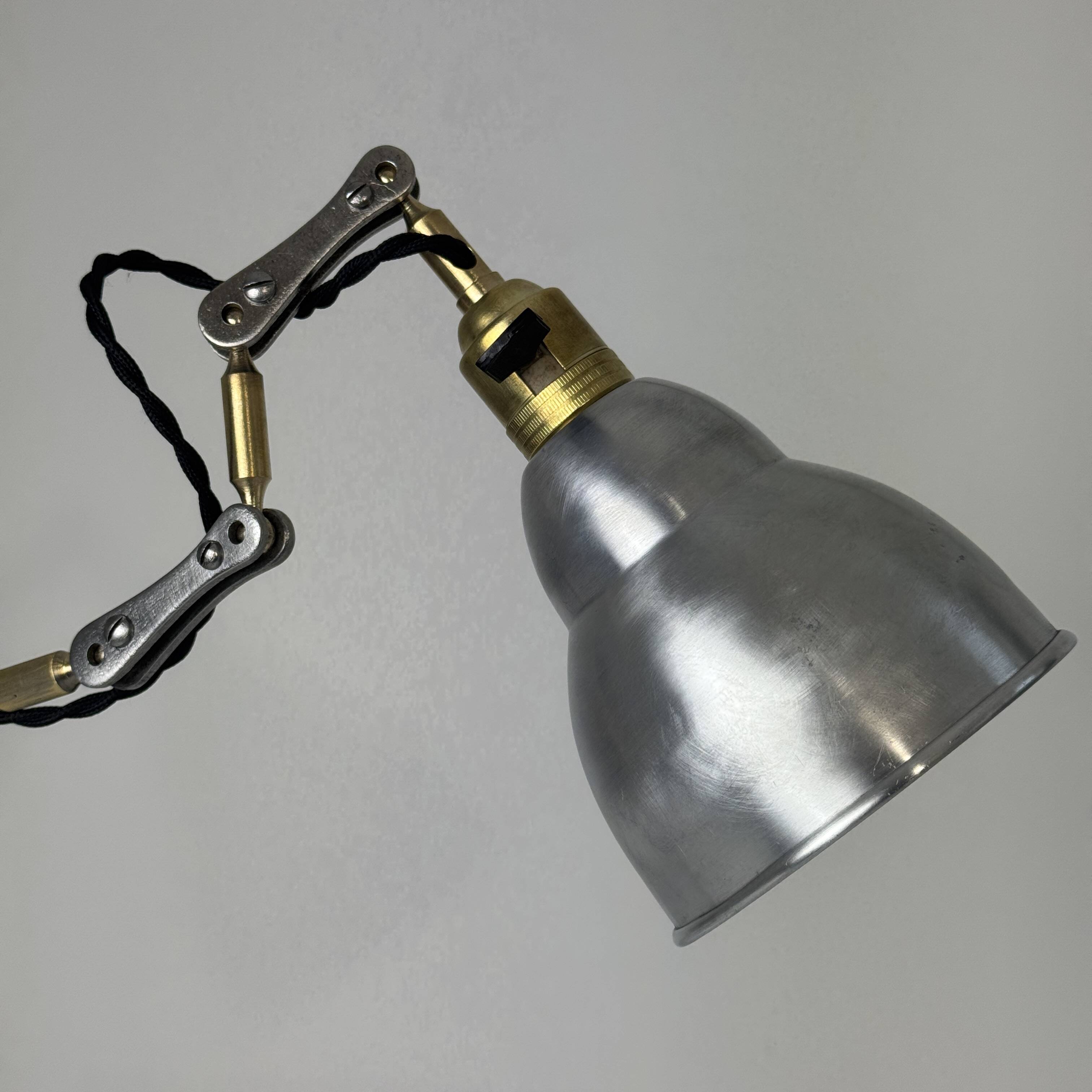 Pair of old workshop wall lights "Beunza"